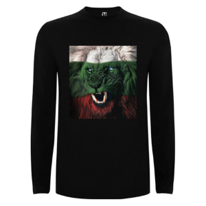Черна мъжка блуза - Лъв