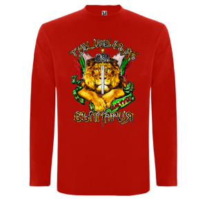 Червена  мъжка блуза - Тук ще бъде България