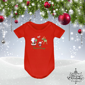 Коледно бебешко боди - Весела Коледа