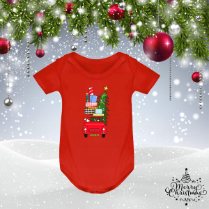 Коледно бебешко боди - Коледна кола