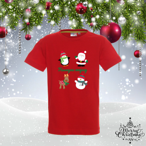 Детска коледна тениска - Коледен отряд