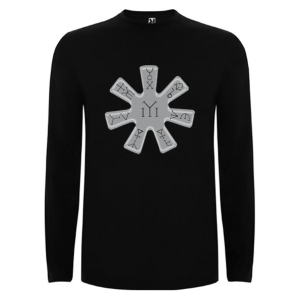 Черна мъжка блуза  - Розета 