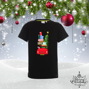 Детска коледна тениска - Коледна кола