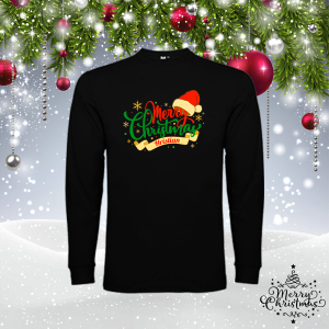 Мъжка коледна блуза- Merry Christmas с име по избор