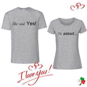 Комплект цветни  тениски- She said Yes