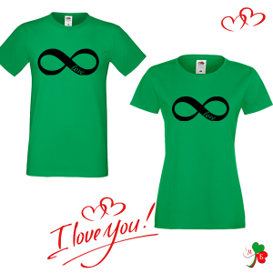 Комплект цветни тениски- Love