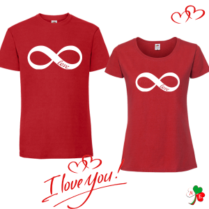 Комплект цветни тениски- Love