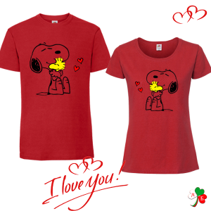 Комплект цветни тениски- Снупи