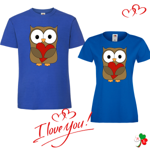 Комплект цветни тениски- Бухалчета