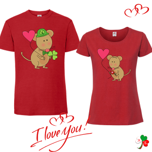 Комплект цветни тениски-  Мишлета