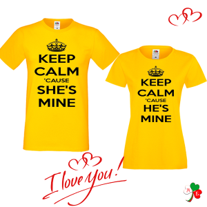 Комплект цветни тениски-  Keep calm