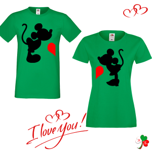 Комплект цветни тениски- LoVe Mickey Mause