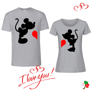 Комплект цветни тениски- LoVe Mickey Mause