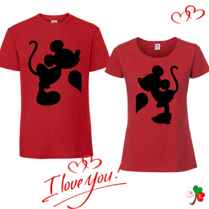 Комплект цветни тениски- LoVe Mickey Mause