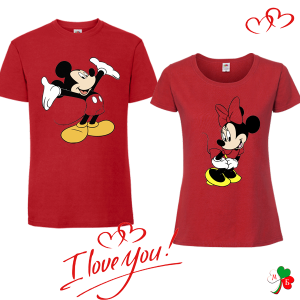 Комплект цветни тениски-  Mickey and Minne Mause