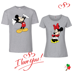 Комплект цветни тениски-  Mickey and Minne Mause