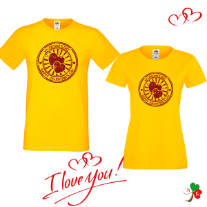 Комплект цветни тениски- Valentine's day