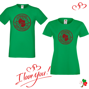 Комплект цветни тениски- Valentine's day