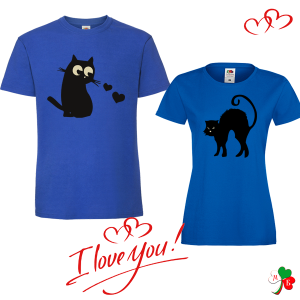 Комплект цветни тениски- Котки