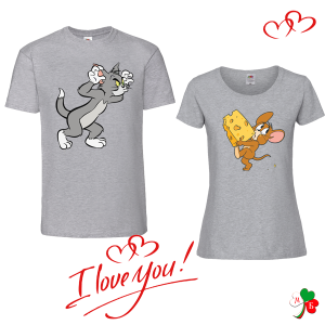 Комплект цветни тениски-  Том и Джери