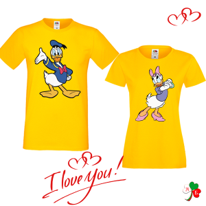 Комплект цветни тениски-  Дафи и Дейзи 