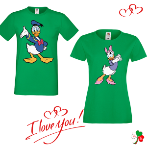 Комплект цветни тениски-  Дафи и Дейзи 