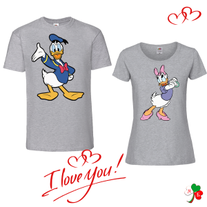 Комплект цветни тениски-  Дафи и Дейзи 