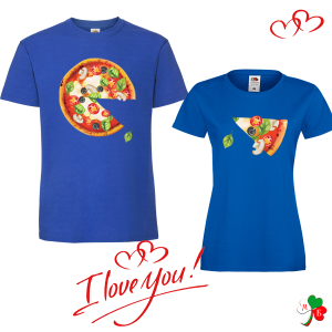 Комплект цветни тениски-  Пица