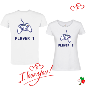 Комплект бели тениски- Player