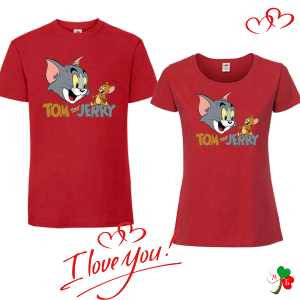Комплект цветни тениски- Tom and Jerry