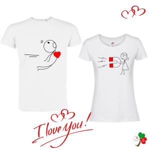 Комплект бели тениски-  Магнит