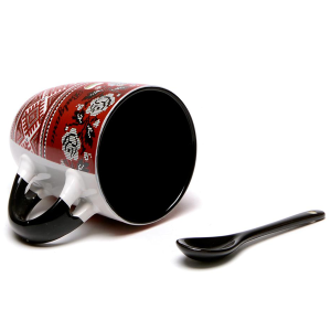 ПРОМОЦИЯ - Чаша с червена основа и народни мотиви