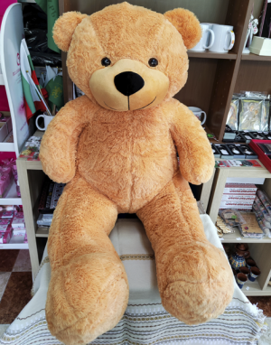 Голямо  100  бежево   плюшено мече .