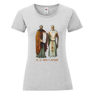 Цветна дамска тениска - Кирил и Методий