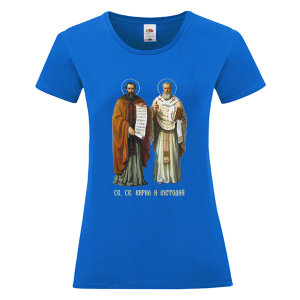 Цветна дамска тениска - Кирил и Методий