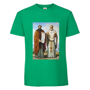 Цветна мъжка тениска - Кирил и Методий