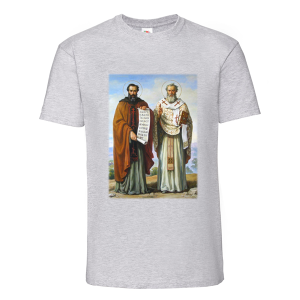Цветна мъжка тениска - Кирил и Методий