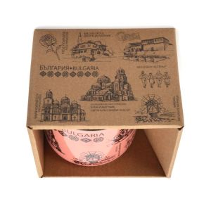 Чаша с народни мотиви - розова