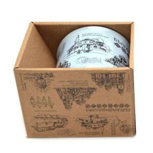 Чаша с народни мотиви - синя