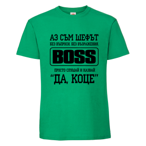 Цветна мъжка тениска- Да, Коце