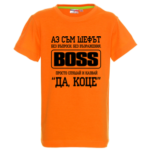 Цветна детска тениска- Да, Коце