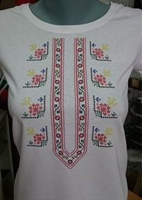 Дамска блуза с дълъг ръкав , мотиви на шевици-вариант3