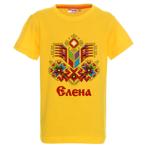 Цветна детска тениска- Елена и шевица
