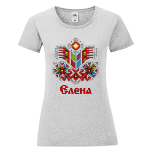 Цветна дамска тениска- Елена и шевица