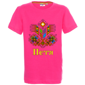 Цветна детска тениска- Петя и шевица