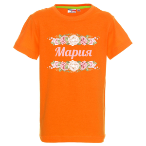 Цветна детска тениска- Мария и рози