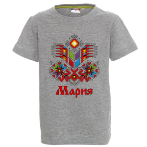 Цветна детска тениска- Мария и шевица