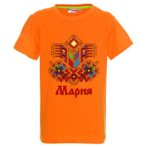 Цветна детска тениска- Мария и шевица