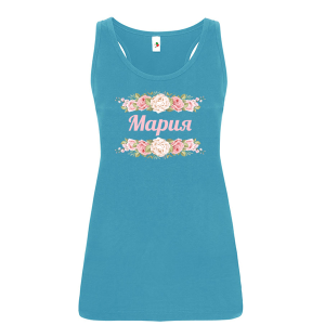 Цветен дамски потник- Мария и рози