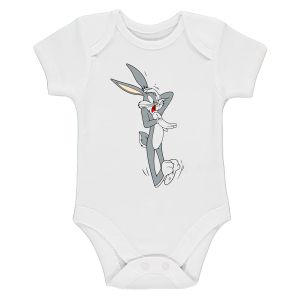Бяло бебешко боди- Бъгс Бъни